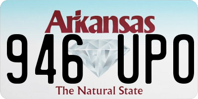AR license plate 946UPO