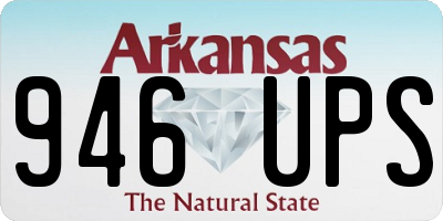 AR license plate 946UPS