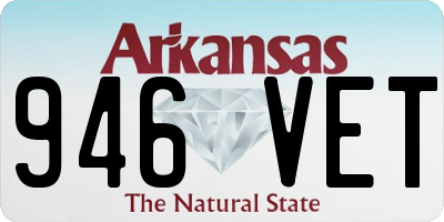 AR license plate 946VET