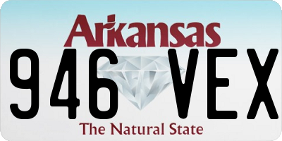 AR license plate 946VEX