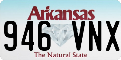 AR license plate 946VNX
