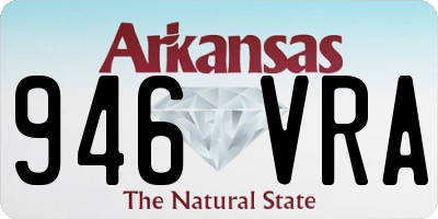 AR license plate 946VRA