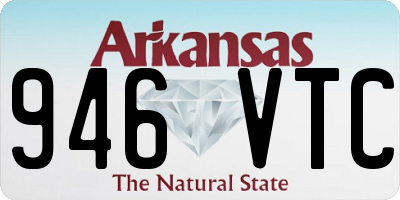 AR license plate 946VTC