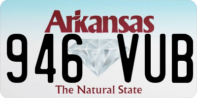 AR license plate 946VUB