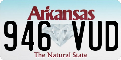 AR license plate 946VUD