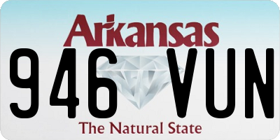 AR license plate 946VUN