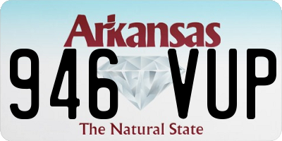 AR license plate 946VUP