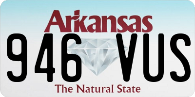 AR license plate 946VUS