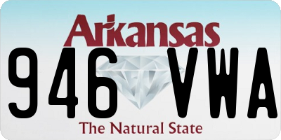 AR license plate 946VWA