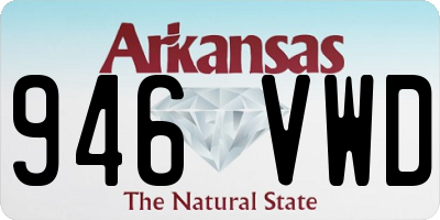 AR license plate 946VWD