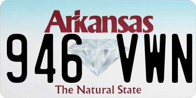 AR license plate 946VWN