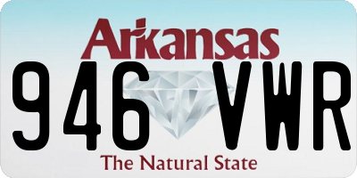 AR license plate 946VWR