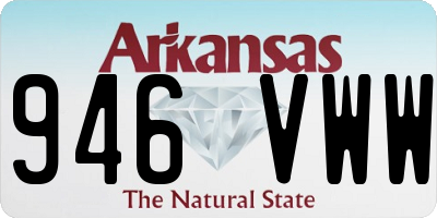 AR license plate 946VWW