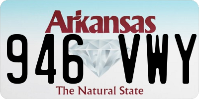 AR license plate 946VWY