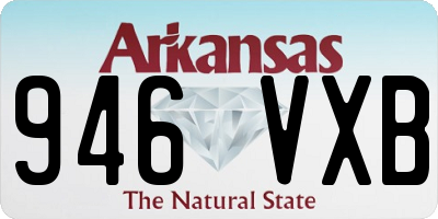 AR license plate 946VXB