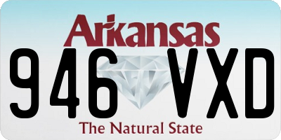 AR license plate 946VXD