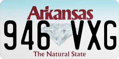 AR license plate 946VXG
