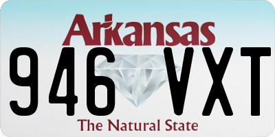 AR license plate 946VXT