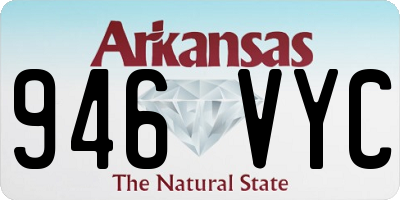 AR license plate 946VYC