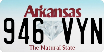 AR license plate 946VYN