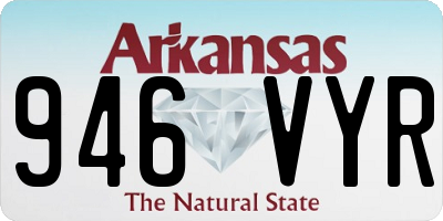AR license plate 946VYR
