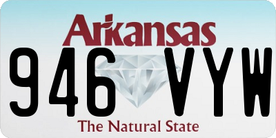 AR license plate 946VYW