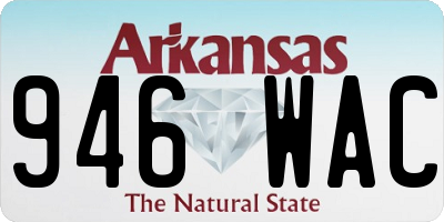 AR license plate 946WAC
