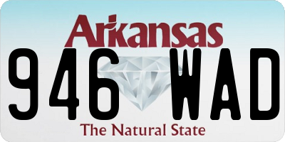 AR license plate 946WAD