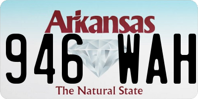 AR license plate 946WAH