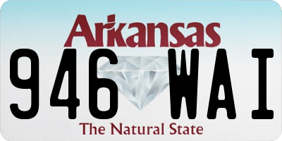 AR license plate 946WAI