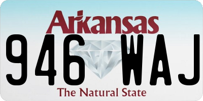 AR license plate 946WAJ