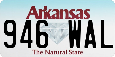 AR license plate 946WAL