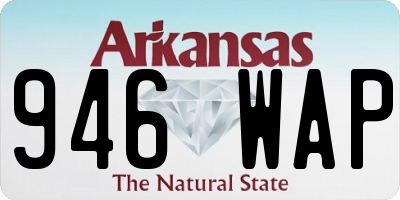 AR license plate 946WAP