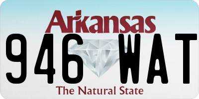 AR license plate 946WAT