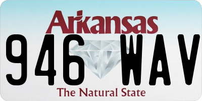 AR license plate 946WAV