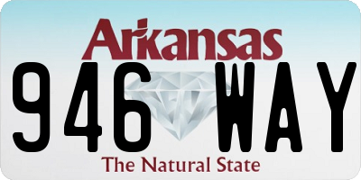 AR license plate 946WAY