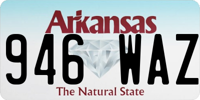 AR license plate 946WAZ