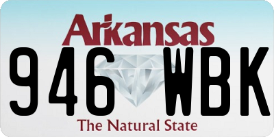 AR license plate 946WBK
