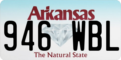 AR license plate 946WBL