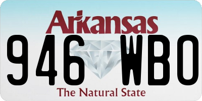 AR license plate 946WBO