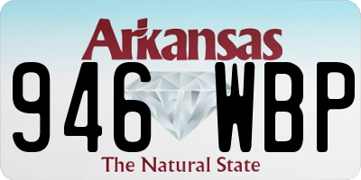 AR license plate 946WBP