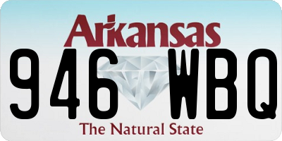 AR license plate 946WBQ