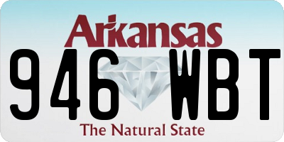 AR license plate 946WBT