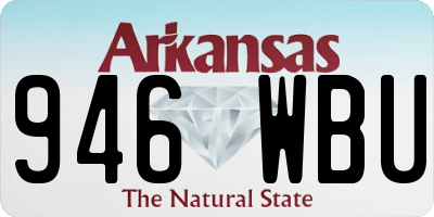 AR license plate 946WBU