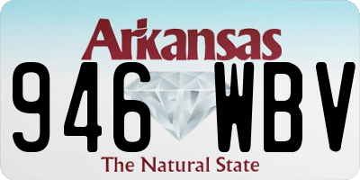 AR license plate 946WBV