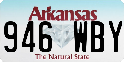 AR license plate 946WBY