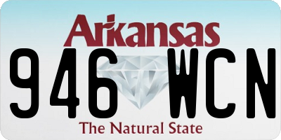 AR license plate 946WCN