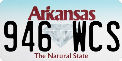 AR license plate 946WCS