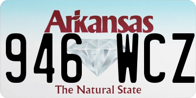 AR license plate 946WCZ