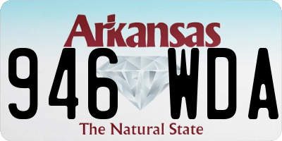 AR license plate 946WDA